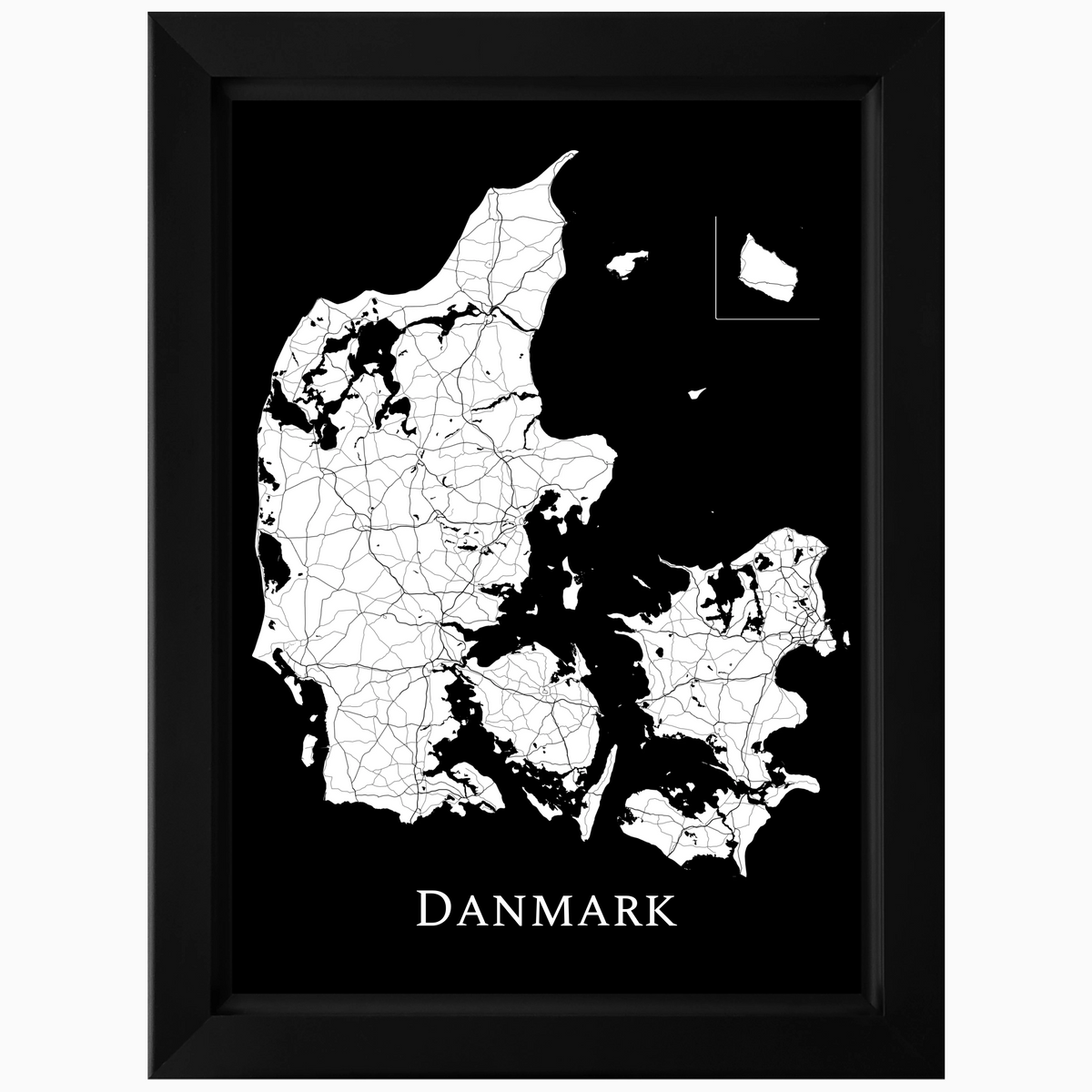 Danmarkskort - LED