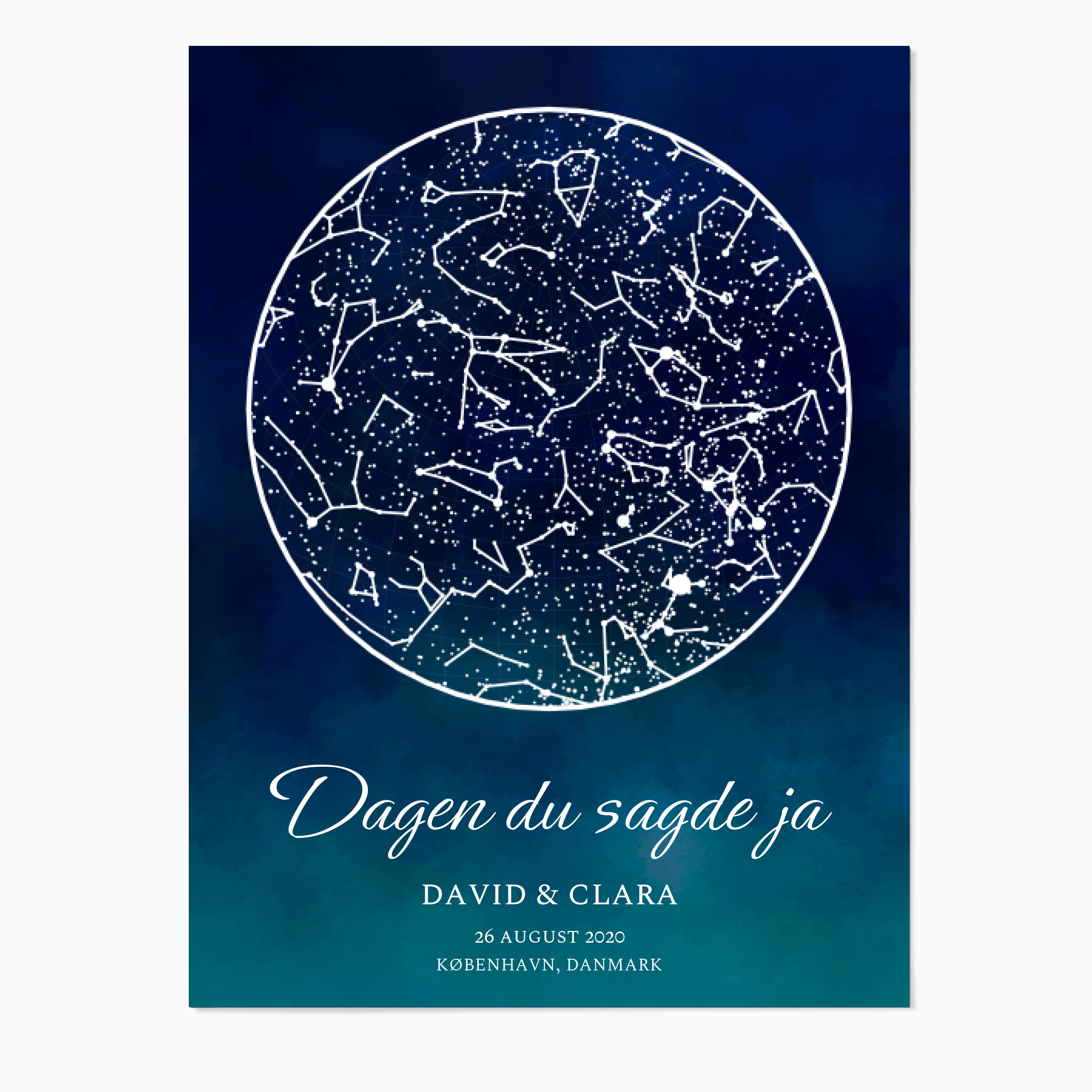 Stjernekort - Plakat